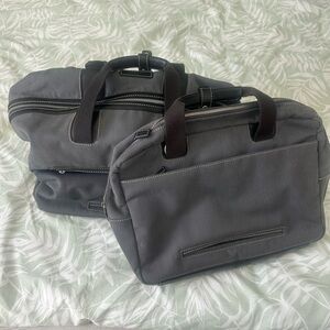 COLE HAAN Charcoal Duffle Bag